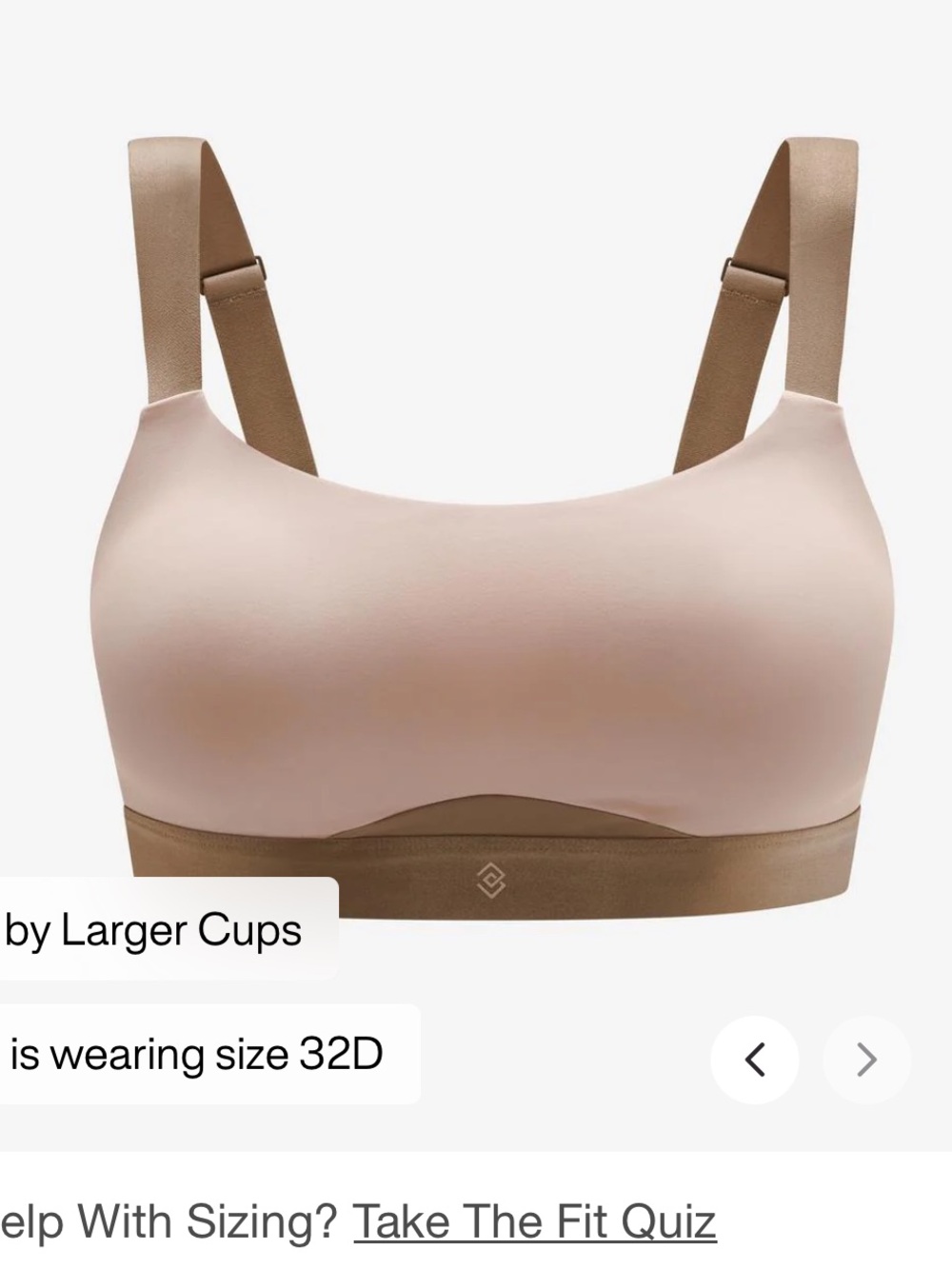 ThirdLove Kinetic Adjustable Sports Bra in Rose Dust 38B
